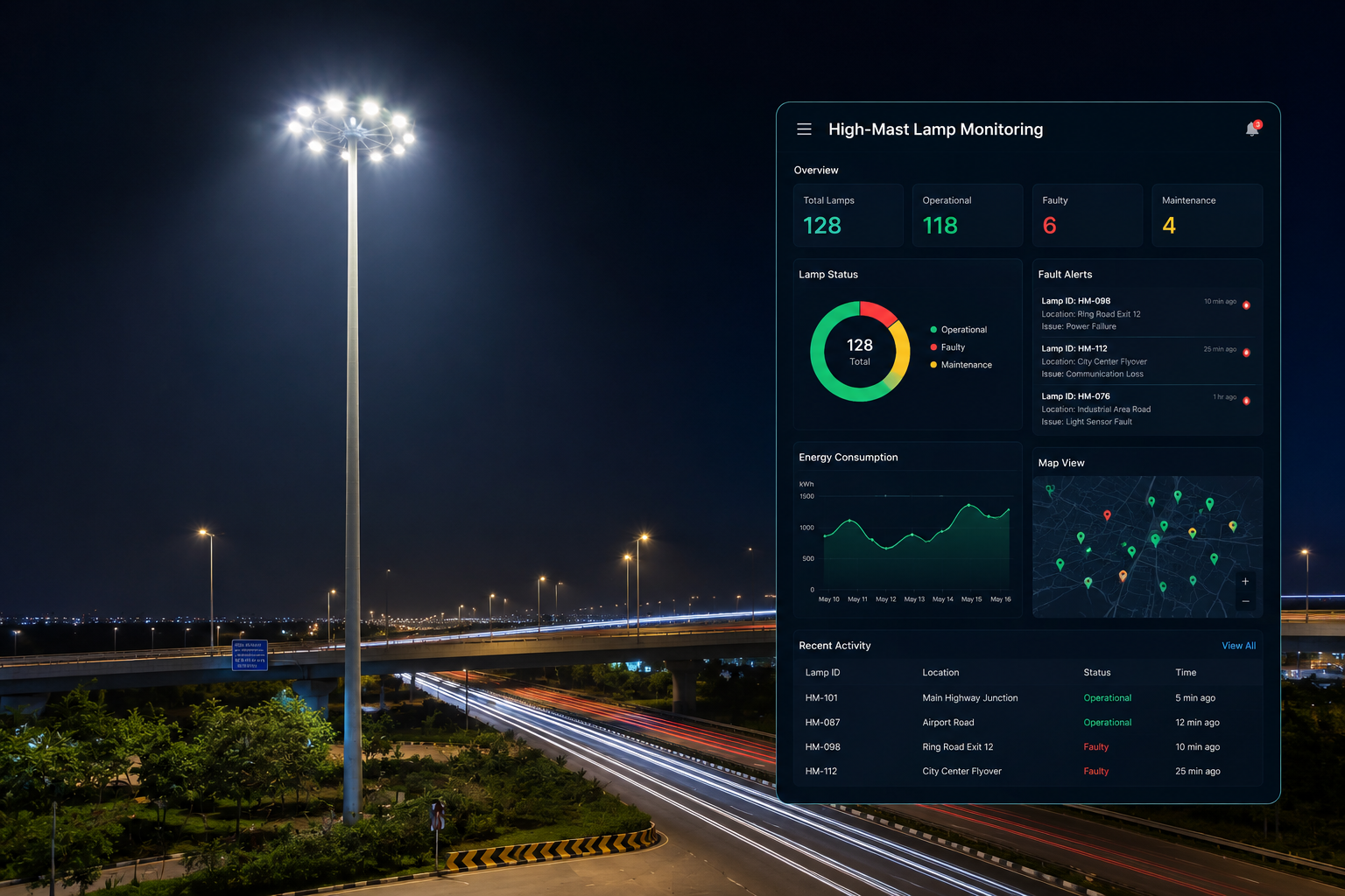 High-Mast Street Lamps